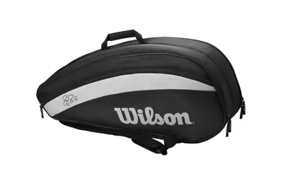 Wilson Roger Federer Team 6 Racket Pack Bag Black • $36