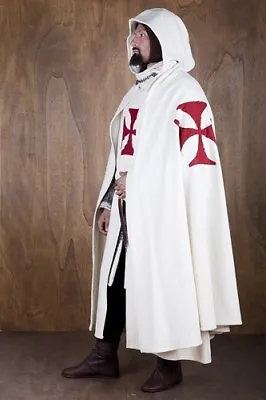 £77.49 • Buy Medieval Templar Crusader Tunic, Surcoat & Cloak Reenactment SCA Larp