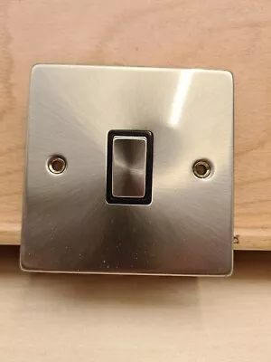 £7 • Buy Click Deco Victorian Satin Chrome Ingot 20A Gang Plate VPSC722BK