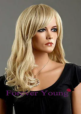 Lady Long Blonde Wig 2 Tone Ash Platinum Blonde Blend Fashion Wig Forever Young • £15.99