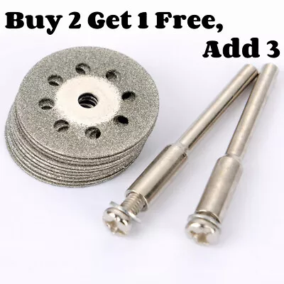 £3.79 • Buy 10Pcs Mini Diamond Cutting Discs Wheel Blades Drill Bit For Dremel Rotary Tool