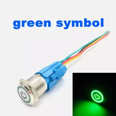 Push Button Switch 12mm/16/19/22mm Metal LED Light Momentary Latching Waterproof • $4.59