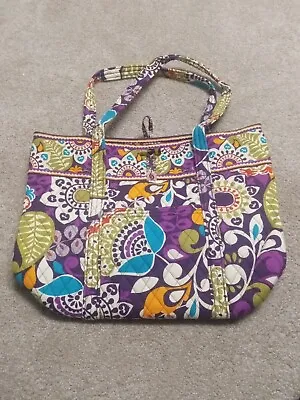 NEW. Vera Bradley Vera Tote Shoulder Bag In Plum Crazy  New With Tags. 10096-137 • $57.95