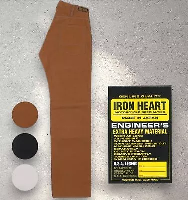 Iron Heart 801 Heavy Duck Double Knee Logger Jeans Brown W28-40 Japan NEW • $405.01