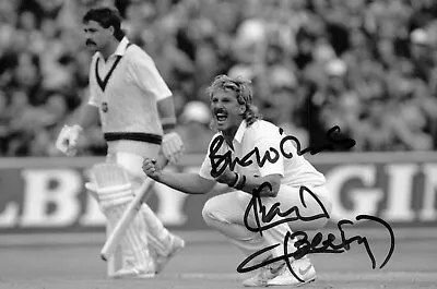 Ian Beefy Botham Signed 6x4 Photo England Cricket Autograph Memorabilia + COA • £21.99