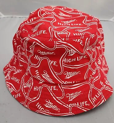 Miller High Life Beer Bucket Hat (One Size) New 70’s Retro Fishing Floppy • $8.50