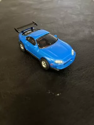 Auto World Xtraction 1994 Toyota Supra Blue HO Slot Car 1/64 AW • $10.50