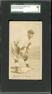 1914 T222 Fatima - Maisel - New York Yankees - SGC 40 • $235
