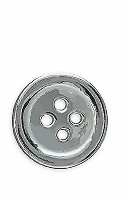 Mens Flat Button Silver Stud 10mm • $5.03