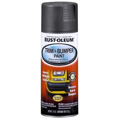 Spray Paint Matte Black Metal Car Plastic Trim Auto Bumper Flat OEM Color Enamel • $12.40