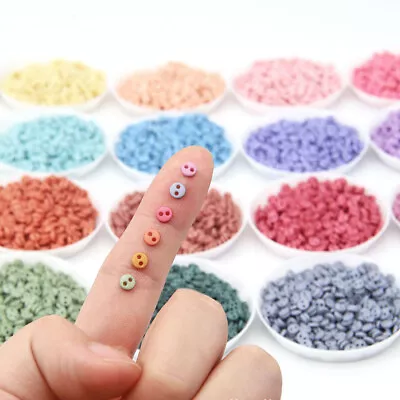 10/50/100PCS Mini Resin Round Button Doll Clothes Sewing Handmade DIY Accessory • $7.35