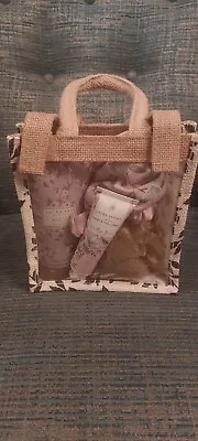 Laura Ashley Toiletry Gift Set In Decrotive Hessian Style Gift Bag Unwanted Gift • £10