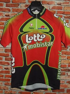 Lotto Mobistar NALINI Bike Cycling Jersey Shirt Maillot Cyclism Size L • $26.04