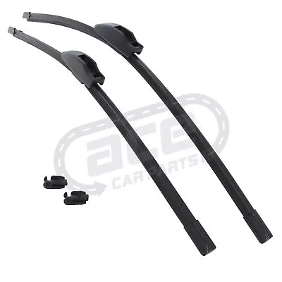 Saab 9-5 Saloon 2010-2012 Front Exact Fit Windscreen Wiper Blades Set 60 & 53cm • $11.13