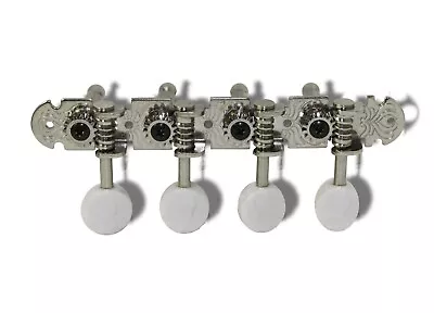 Tuning Machines Mandolin A Type 15:1 Ratio Nickel Ivoroid 080580NIPR • $28.04