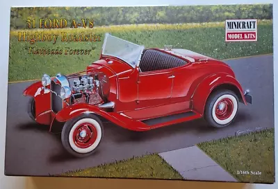 MINICRAFT 1/16 Scale '31 FORD V-8 Highboy Roadster #11222 • $17.99