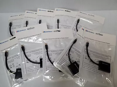 Active Mini Displayport / Thunderbolt Port To DVI Adapter (Lot Of 10) NEW Retail • $12.60