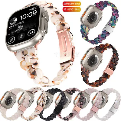 $23.98 • Buy Resin Band Strap For Apple Watch Ultra 49mm Series 8/7/6/5/4/3/SE 42 44 41 45mm
