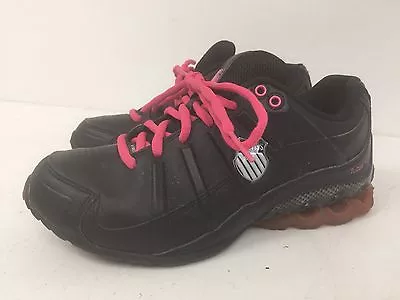 Womens K-SWISS TUBES Black/Pink Sneakers Size 6 In Near Mint Condition • $21