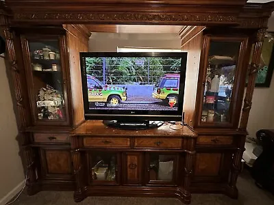 Antique Cabinet Tv Stand Wood Vintage • $800