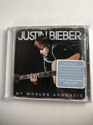 $24.95 • Buy Justin Bieber My Worlds Acoustic Music CD Brand New Sealed Free Post
