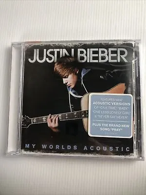 Justin Bieber My Worlds Acoustic Music CD Brand New Sealed Free Post • $24.95