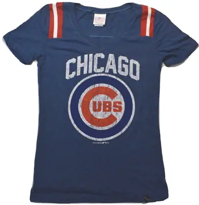 5th & Ocean Womens MLB Chicago Cubs Baseball Distressed Print Shirt New S M L • $9.99