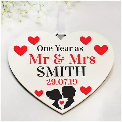 1st 10th 50th Wedding Anniversary Gifts PERSONALISED Husband Wife Couple Gifts • £5.99