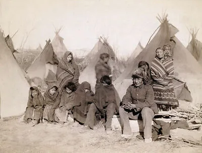 Native American Indian Survivors Of Wounded Knee Massacre 10x8 Print Photo  • £4.50