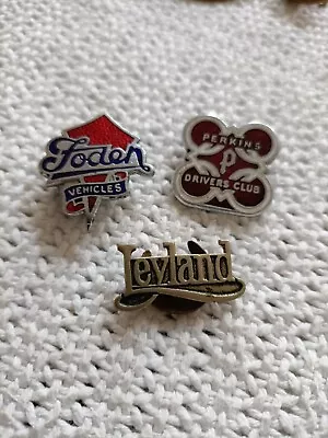 Vintage 1950s Transportation Enamel Badges Leyland Foden Perkins Drivers Club • £10