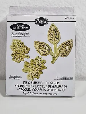 Sizzix Bigz Botanical Leaves Craft Die Cutter Ideal For Fabric & Sewing • £16.99