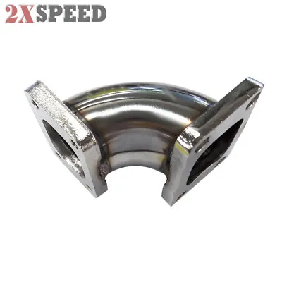 Turbo Charger Flange Conversion Adapter T2 To T3 4-Bolt 90Degree Stainless Steel • $37.98