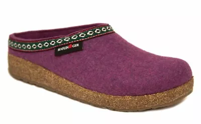 HAFLINGER Grizzly Franzl Mulberry Berry Clog Wool Maulbeere Slipper Germany New • $89