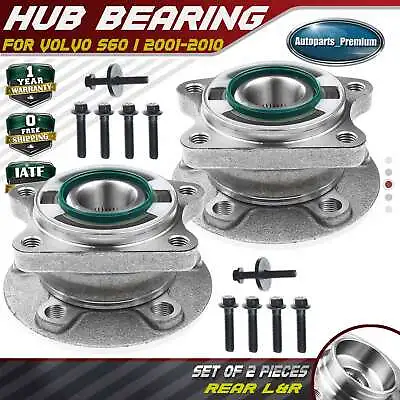 Set Of (2) Rear Wheel Hub Bearing Assembly For Volvo S80 2004-2006 S60 W/ABS AWD • $71.48