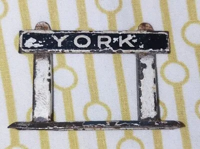 Vintage Tin Plate Train Station Yard Sign Hornby Meccano  • £7.99