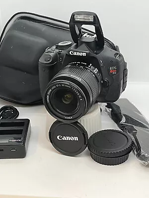 Canon EOS 600D (T3i) 18-55mm IS II Lens 8GB Card 2083 Shots Case MINT • £189