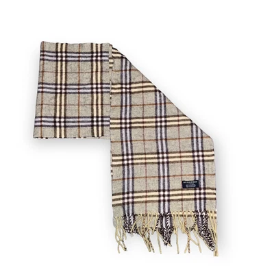 £34.95 • Buy Vintage Burberry Nova Check Scarf 100% Cashmere