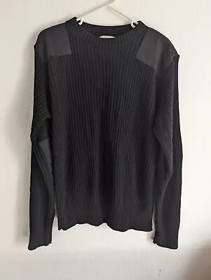 Rothco Men's Size XL 46 Black Drab Commando Sweater Army Military Acrylic  • $14.99