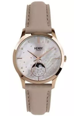 Henry London Moonphase Ladies Watch 35mm Water Resistant HL35-LS-0320 • $144.68