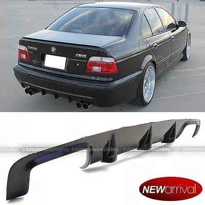 Fits 99-03 E39 5 Series M5 Only Real Carbon Fiber Rear Diffuser Bumper Body Kit • $129.99