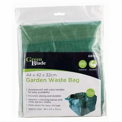 Large Garden Grass Waste Bags Heavy Duty Refuse Storage Sacks Handles 60L • £3.76