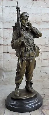 Vietnam War Memorial Joe American Soldier Classic Bronze Sculpture Statue Sale • $309