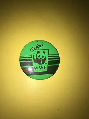 I Support WWF 3.7 Cms Tin Pin Badge • £0.99