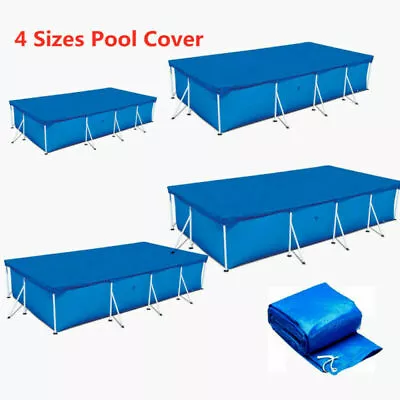 Swimming Pool Cover For Outdoor Garden Intex Bestway Frame Steel Pools Tarpaulin • £8.99