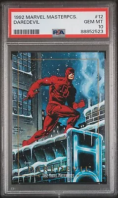 1992 Marvel Masterpieces #12 Daredevil PSA 10 • $93