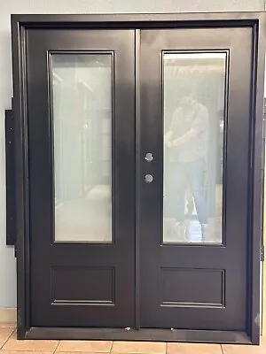 Wrought Iron Double Entry Door 61  X 81  Modern French • $3150