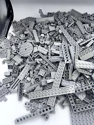 LEGO Bulk Light Gray Lot 5 LBS Pounds Light Gray Bricks  Parts Pieces • $40