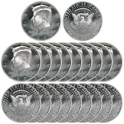 $149.95 • Buy 2004 S Kennedy Half Dollar Roll Gem Deep Cameo CN-Clad Proof 20 US Coins