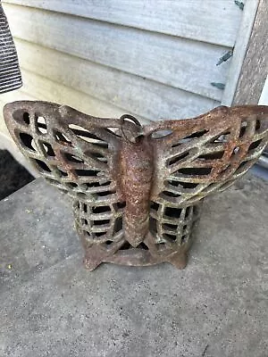 1950's Japanese Monarch Butterfly Garden Outdoor Lantern Cast Iron • $49.99