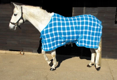 £31.45 • Buy Horse Waffle Cooler Rug Rhinegold Smart-Tec Blue Check